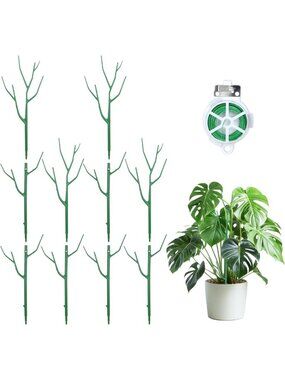 10 Pack Sturdy Stackable Plant Supports for Climbing Vines & Indoor/Outdoor